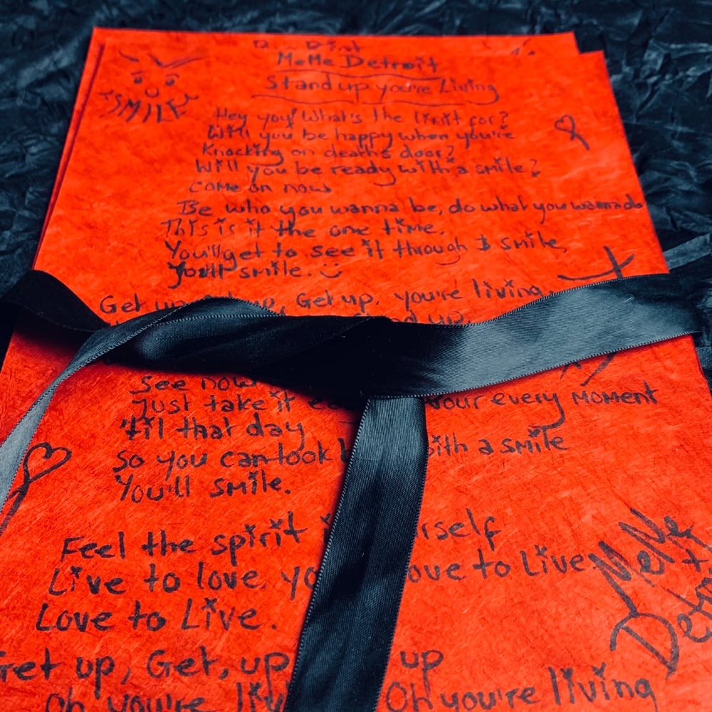 Image of Handwritten Lyric Sheets