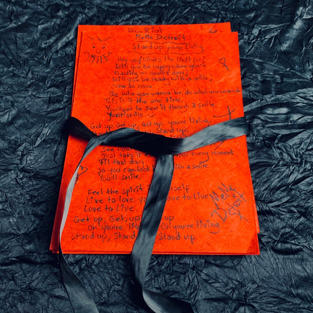 Image of Handwritten Lyric Sheets