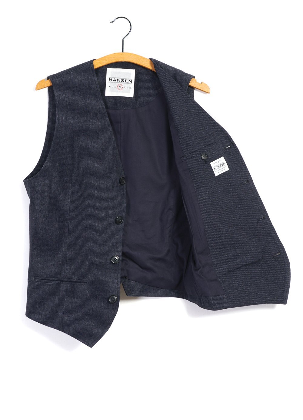 Hansen Garments DANIEL | Classic Waistcoat | brushed blue