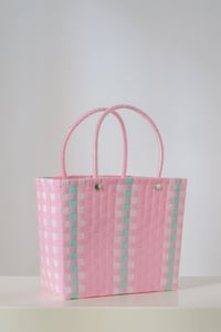 Image 2 of Molly picnic bag (Pink/Green)