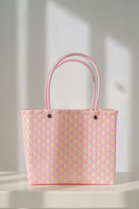 Image 1 of Debby Picnic bag (Pastel pink/Yellow)