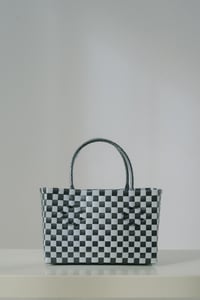 Mini Debby picnic bag (Black/White)