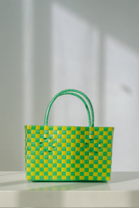 Mini Debby Picnic bag (Green/Yellow)