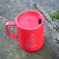 Image 2 of Camping Logo Coffee Mug Insulated - Red Color