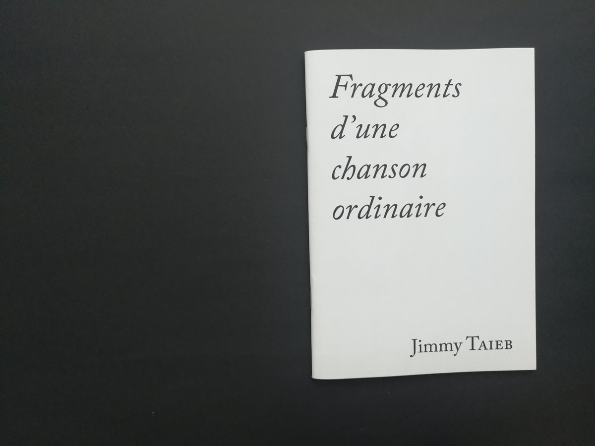 Image of Fragments d'une chanson ordinaire / Jimmy Taieb