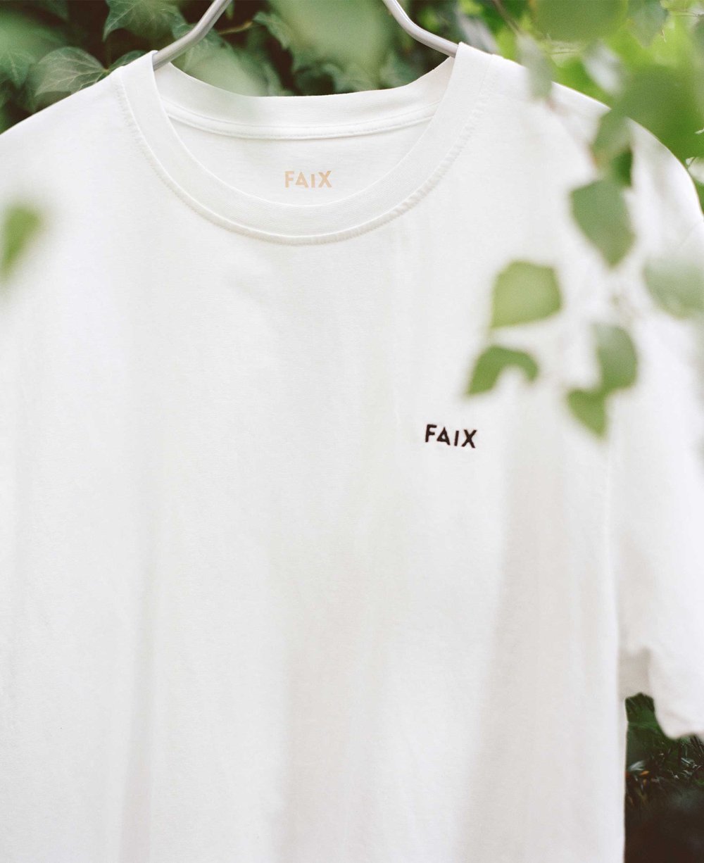 Image of FAIX T-SHIRT / white / NEW