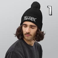 Image 2 of POM-POM BLEGH BEANIE