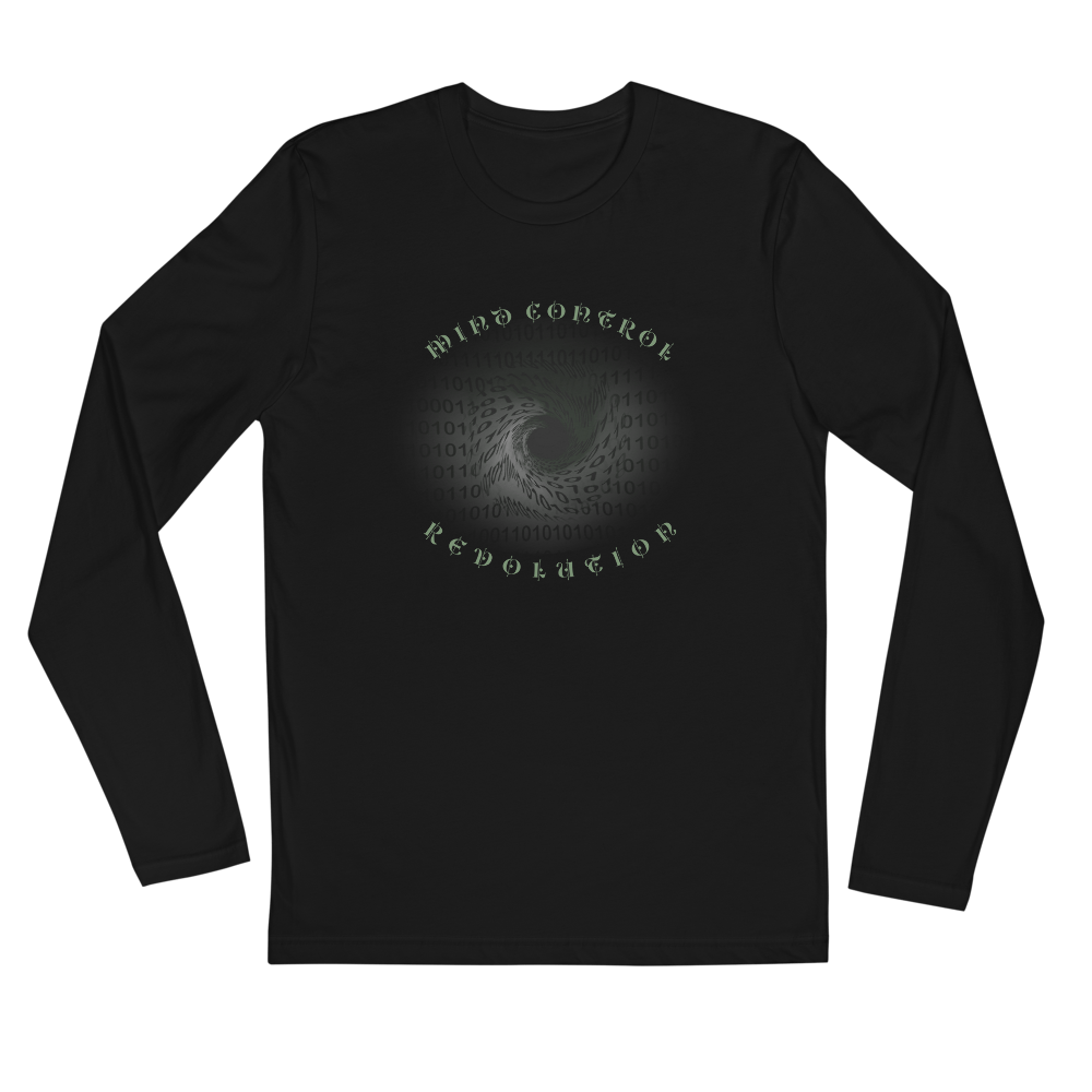 EMF Broadcast Mind Control Revolution Long Sleeve Fitted Crew