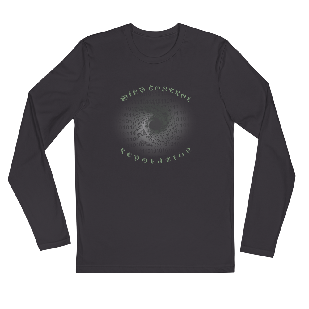 EMF Broadcast Mind Control Revolution Long Sleeve Fitted Crew