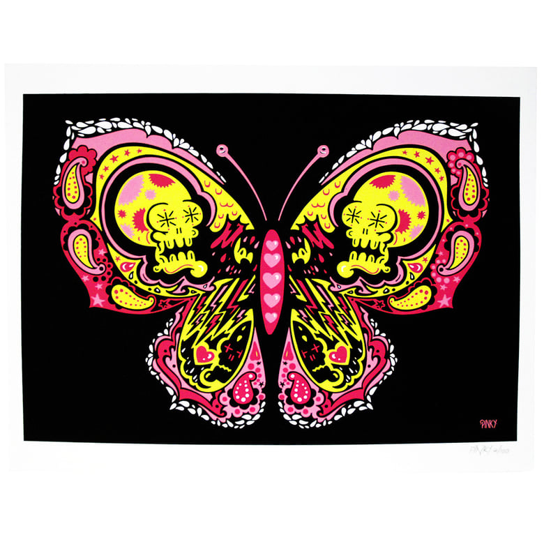 Image of Pinky - Butterfly limited edition Screen Print