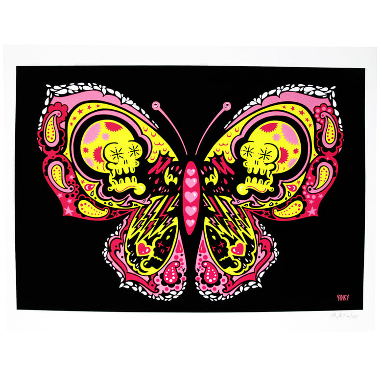 Image of Pinky - Butterfly limited edition Screen Print