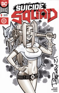 Image of Suicide Squad Harley Copic Marker Sketch 1/1