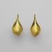 Image of long drop gold earrings