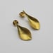 Image of long drop gold earrings