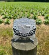 Champion Cowboy Silver/Black Belt Buckle