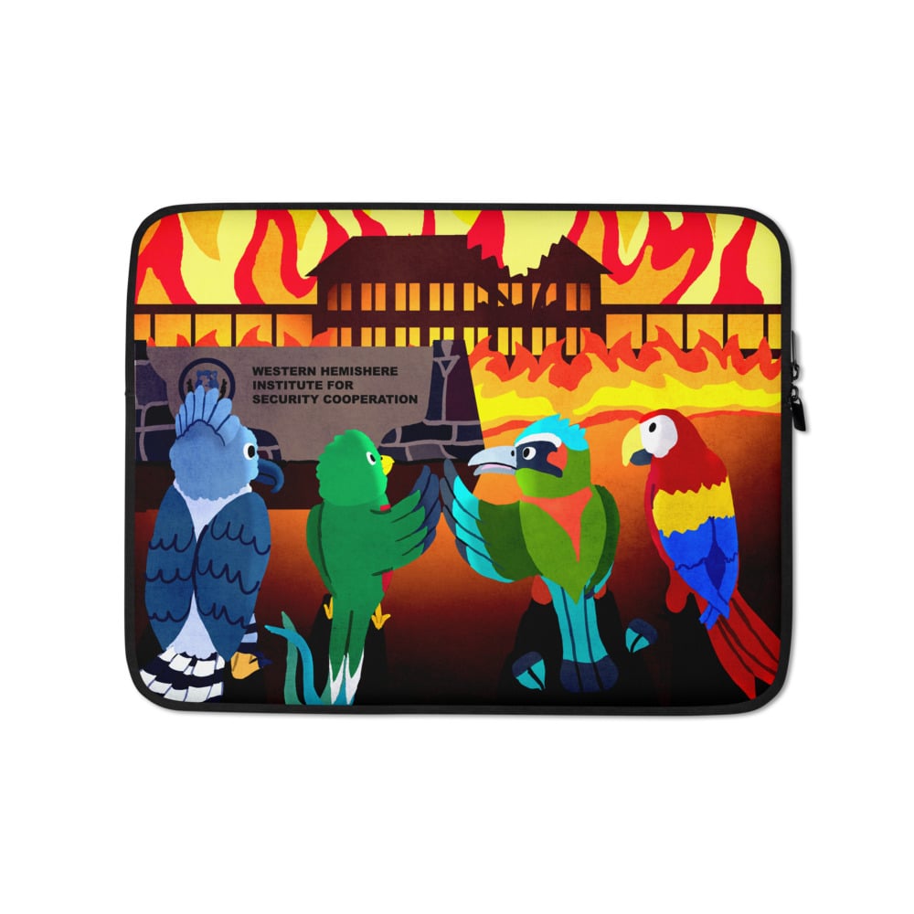 Image of "School of the Americas on Fire" Laptop Sleeve