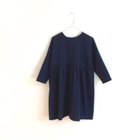 Image 1 of Rosa Dress- navy washed cotton