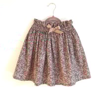 Image 1 of Market Skirt-khaki millefleurs corduroy