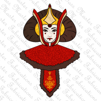 Padme Red Invasion Gown Sticker
