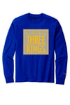 3 Kings "Box Logo" 3M/PuffPaint on Royal Blue Champion Long Sleeve