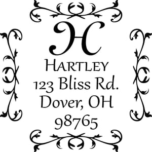 Image of Square Custom Return Address Stamp