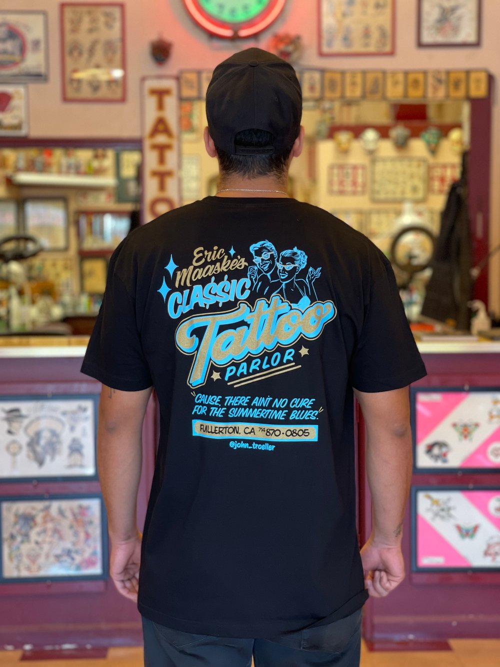 Image of Summertime Blues Shirt (black)