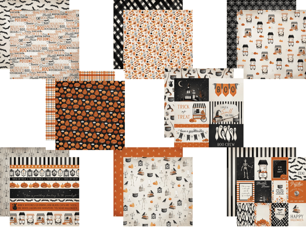 Image of Carta Bella | Halloween Market 12x12 Paper Kit