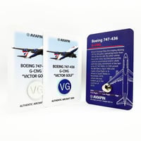 Aviapin Boeing 747-436 G-CIVG Pin Badge - ex British Airways aircraft