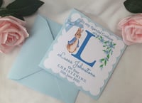 Image 2 of Personalised  Peter Rabbit Christening Card, Any relationship