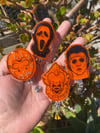 Horror Dude in Orange Resin Badge Reel