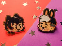 Image 1 of Space Cat Pilot lover Pins