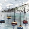 Relaxing Day on the Boat - Artwork - Prints