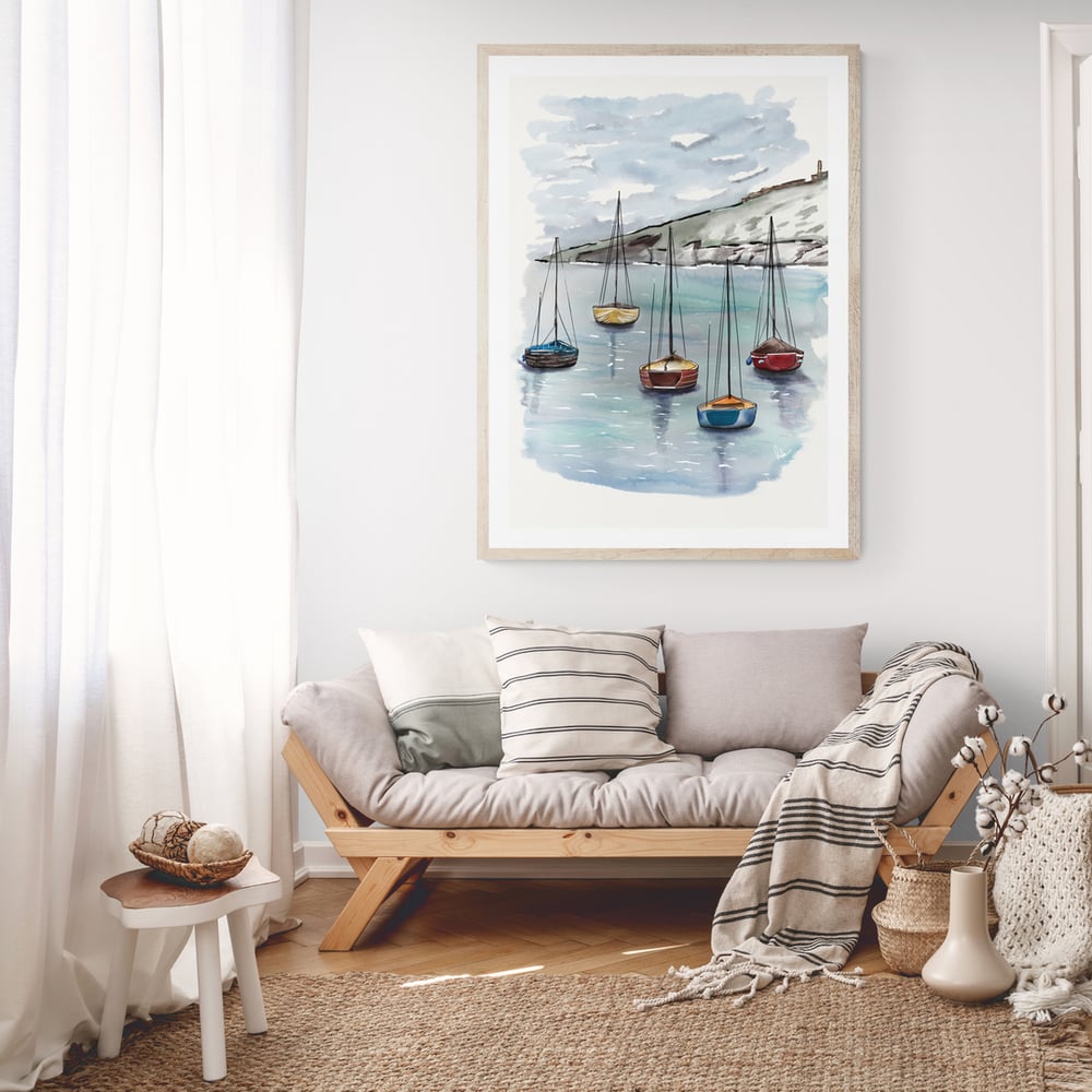 Relaxing Day on the Boat - Artwork - Prints