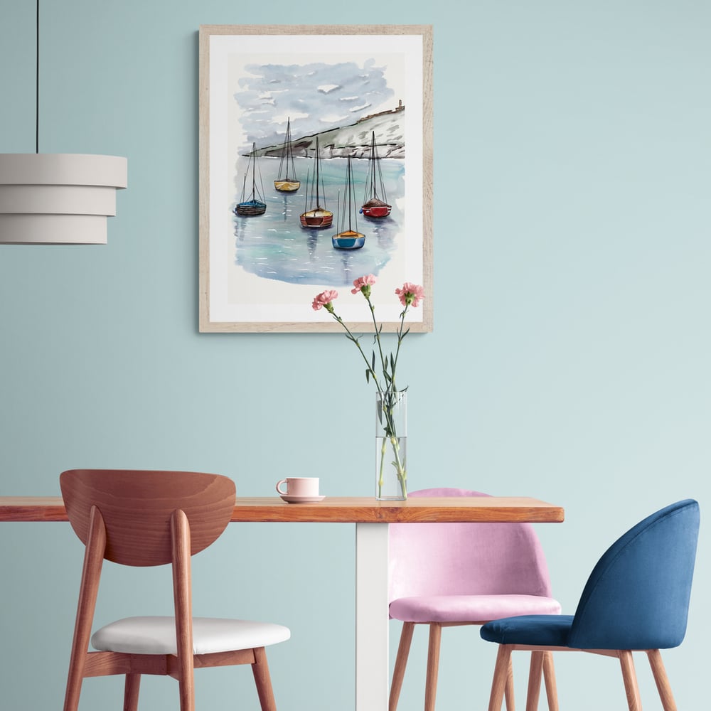 Relaxing Day on the Boat - Artwork - Prints