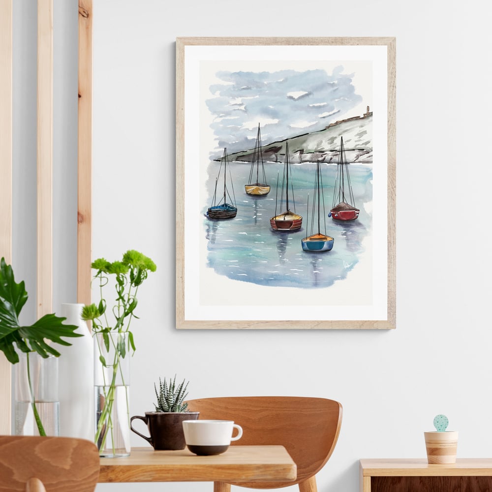 Relaxing Day on the Boat - Artwork - Prints