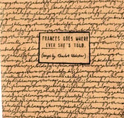 Image of 2009 EP "Frances Goes Where Ever She's Told"