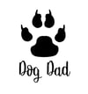 Dog Dad | Paw Print Silhouette Decal