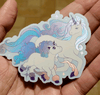 Galarian Ponyta and Rapidash Holographic Sticker