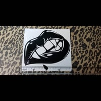 Image 4 of Vampire Lips Silhouette Vinyl Decal