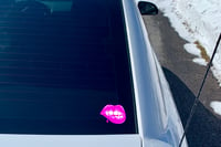 Image 5 of Vampire Lips Silhouette Vinyl Decal