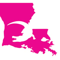 Image 1 of Louisiana | Gator Silhouette Vinyl Decal