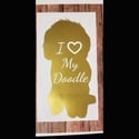 I Love My Doodle | Dog Silhouette Vinyl Decal