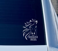 Image 2 of Horse Girl | Horse Silhouette Vinyl Decal
