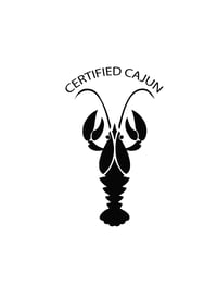 Image 1 of Certified Cajun | Crawfish Silhouette Decal