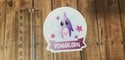 Pastel Kawaii Penguin Unicorn Globe Sticker
