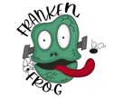 Spooky Kooky Franken Frog Sticker