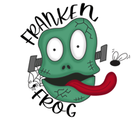 Image 5 of Spooky Kooky Franken Frog Sticker