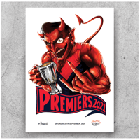 Melbourne Demons 2021 Premiership Print 