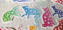 Colorful Celestial Star and Moon Cat Stickers (12 Pack)