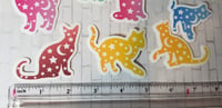 Image 5 of Colorful Celestial Star and Moon Cat Stickers (12 Pack)